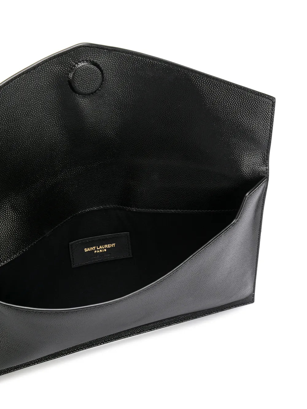 Saint Laurent medium Uptown logo-plaque clutch bag (SM)