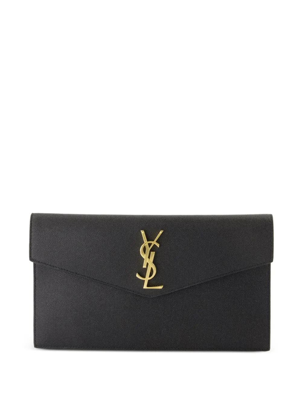 Saint Laurent medium Uptown logo-plaque clutch bag (SM)