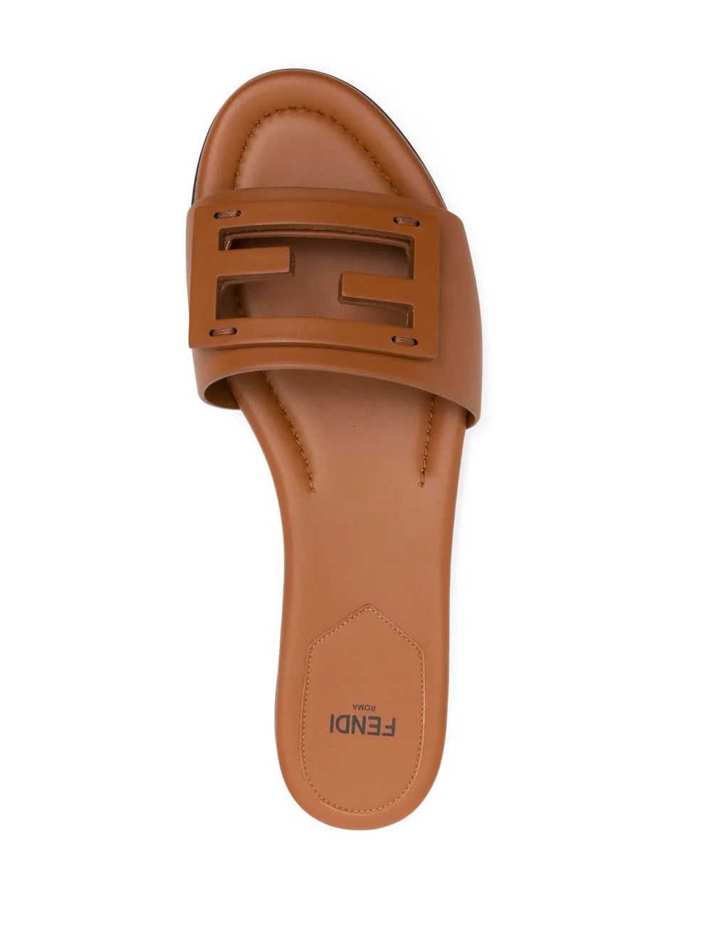 FENDI Baguette leather slides (SM)