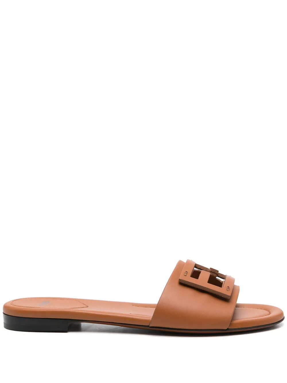 FENDI Baguette leather slides (SM)