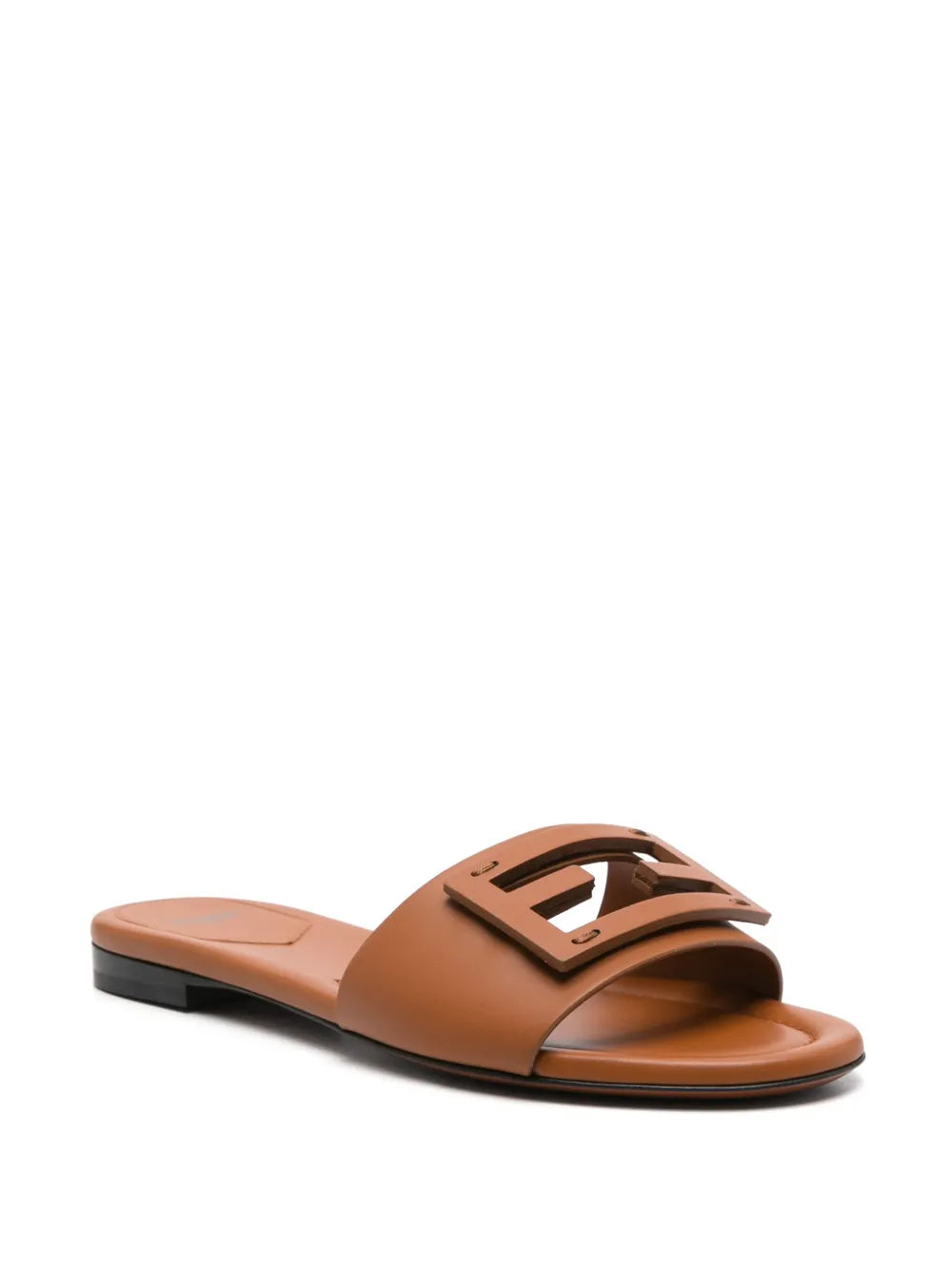 FENDI Baguette leather slides (SM)
