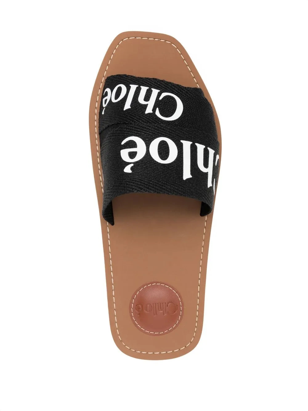 Chloé Woody logo-print slides (SM)