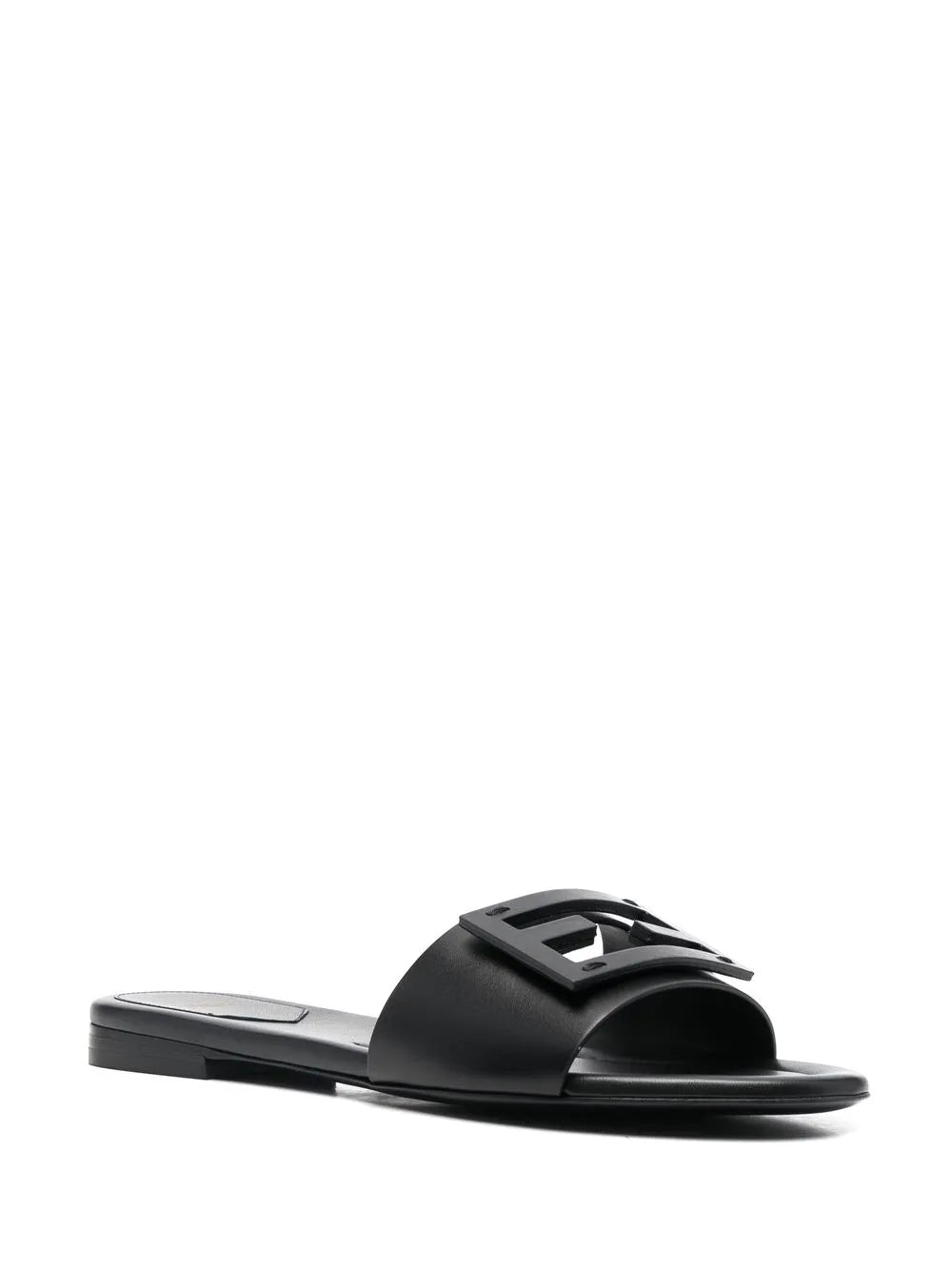 FENDI Baguette leather slides (SM)