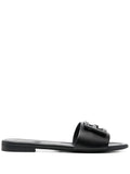 FENDI Baguette leather slides (SM)
