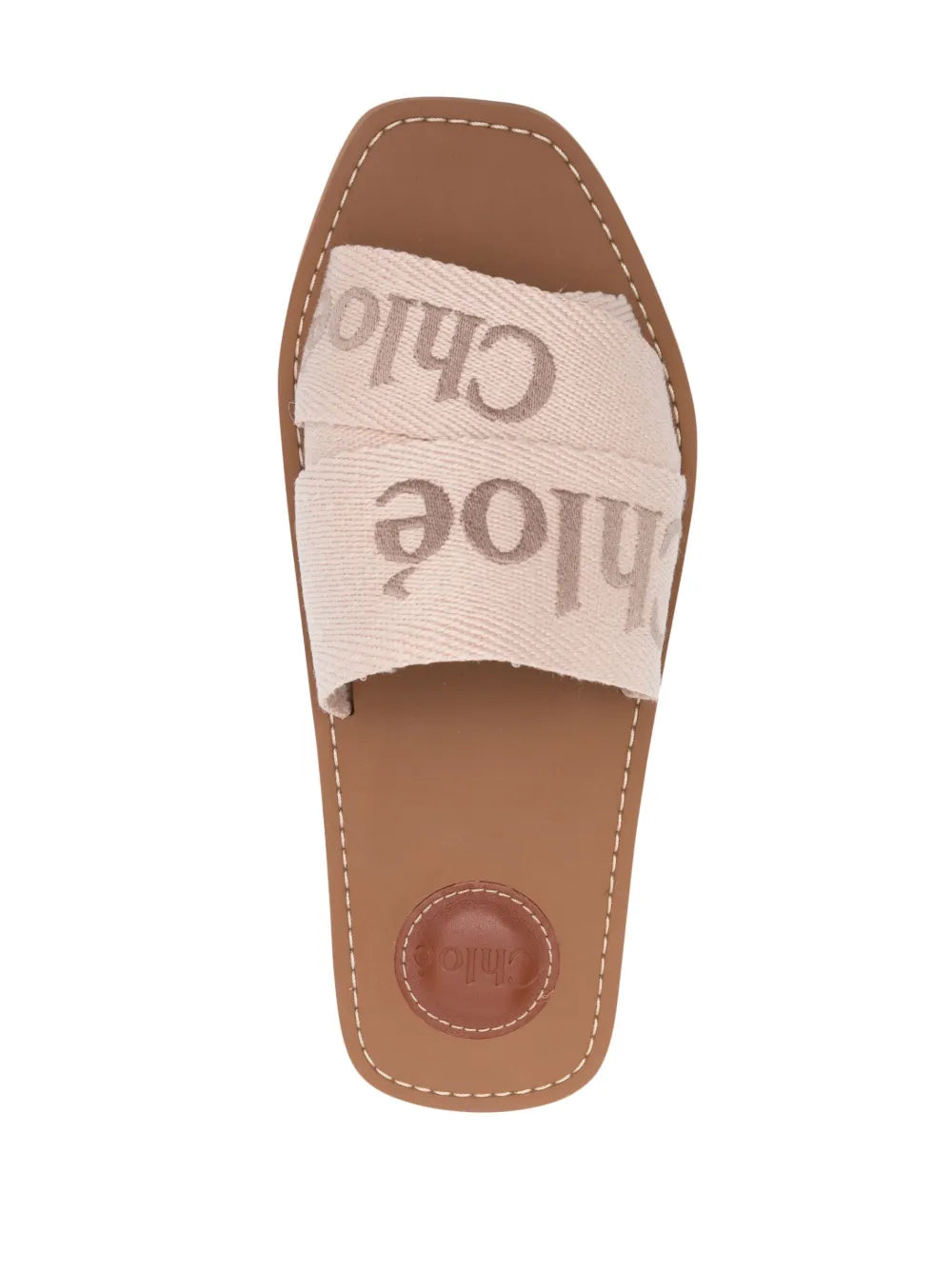 Chloé Woody logo-print slides (SM)