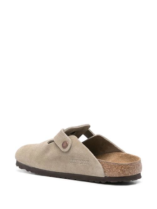 Birkenstock Boston suede slides (SM)