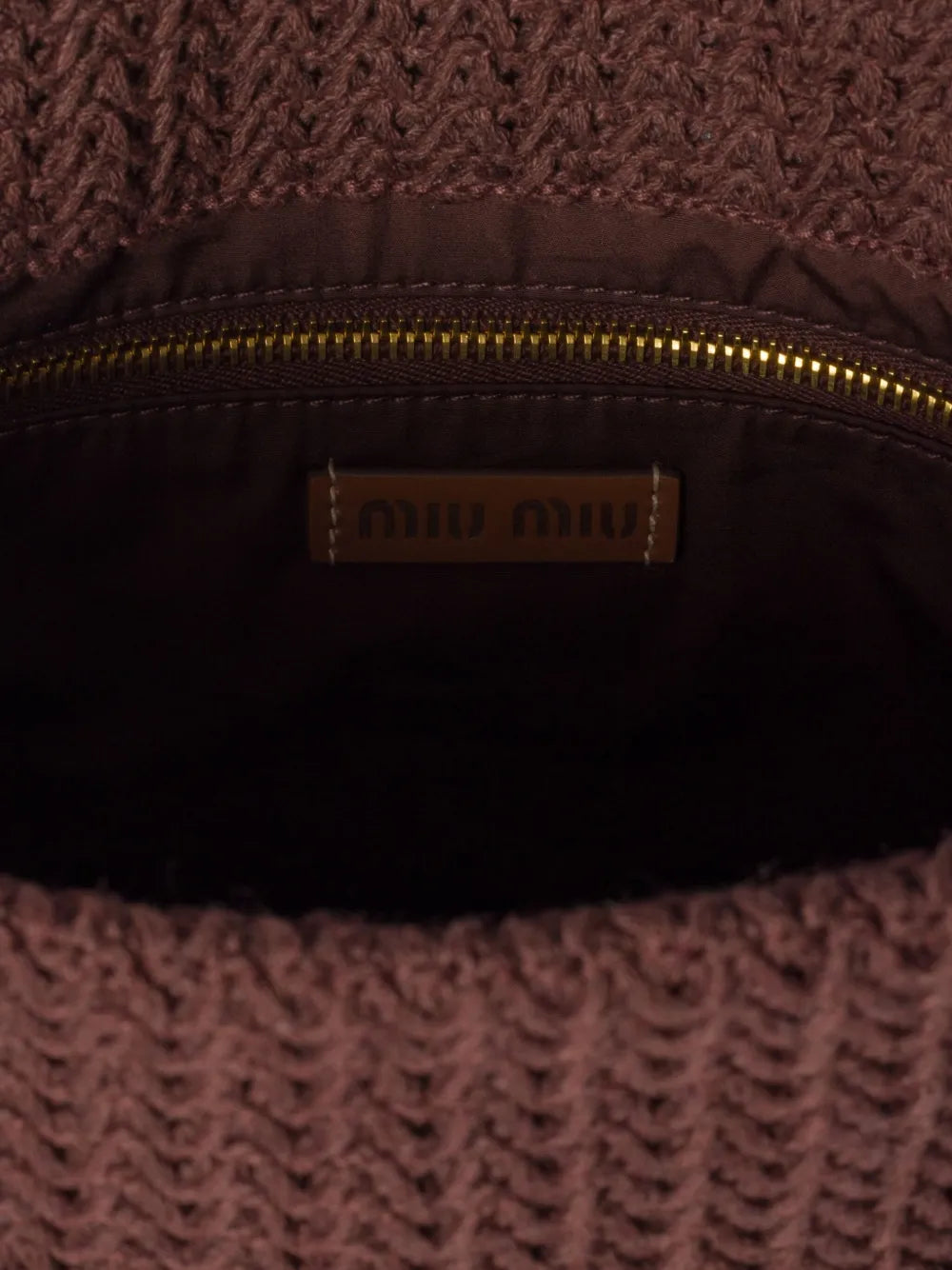 Miu Miu raffia-effect woven tote bag (SM)