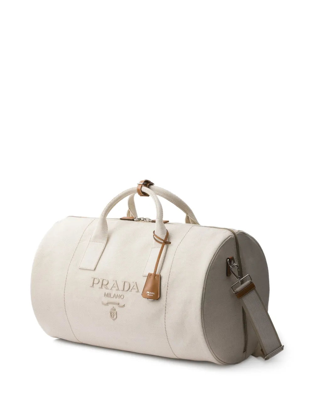 PRADA linen blend duffle bag (SM)