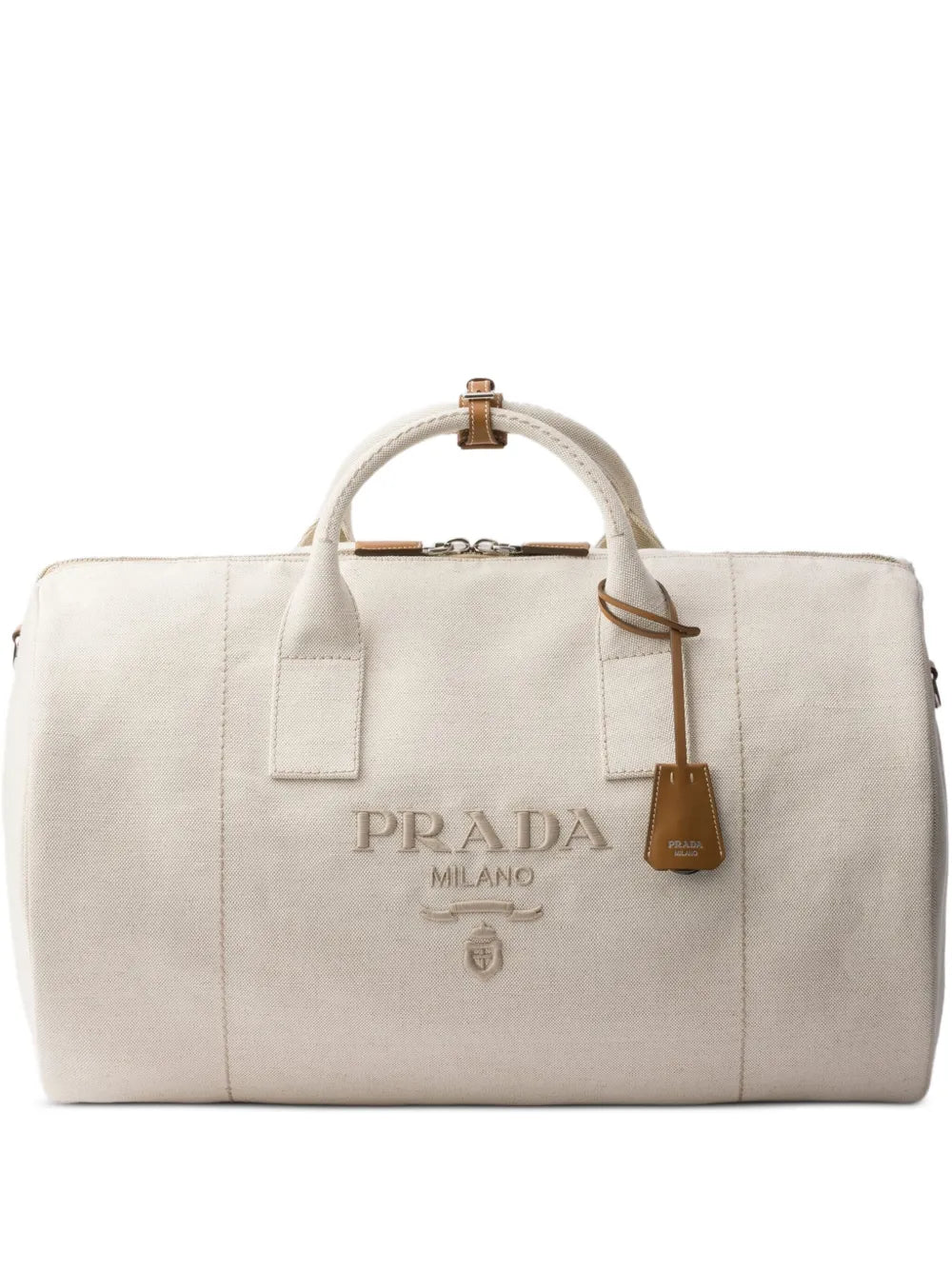 PRADA linen blend duffle bag (SM)