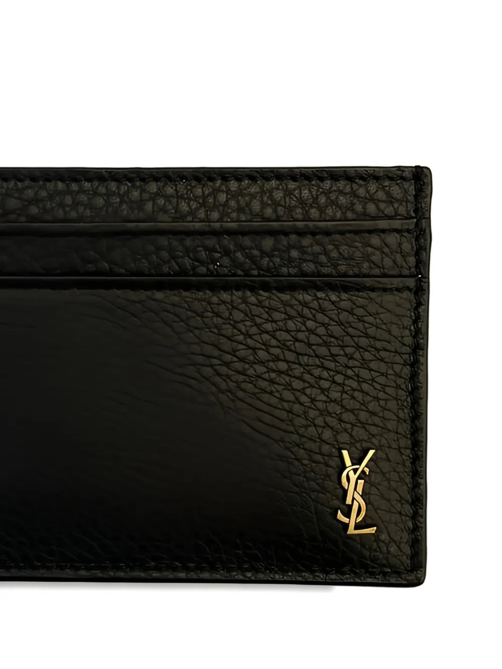 Saint Laurent logo-plaque leather cardholder (SP)