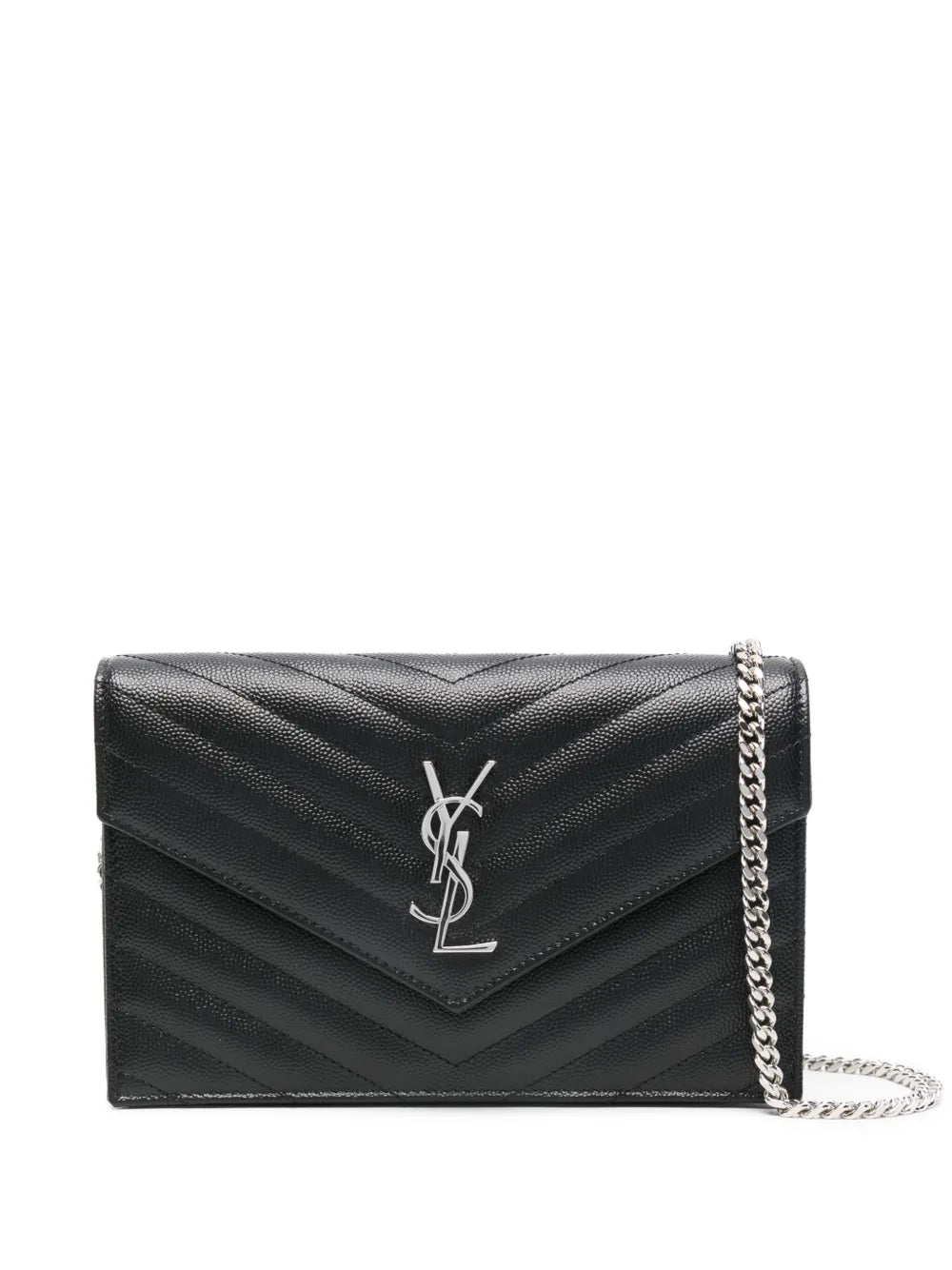 Saint Laurent Monogram matelassé chain wallet bag (SM)