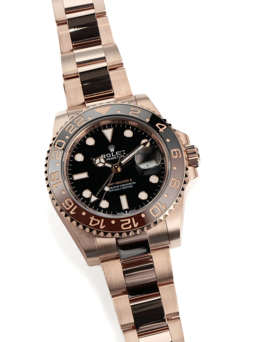 Rolex GMT-Master II Root Beer date window 40mm watch (SM)