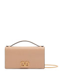 Valentino V Logo signature grainy calfskin wallet bag (SM)