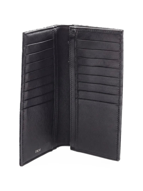 Christian Dior Oblique jacquard bi-fold wallet (SM)