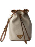 PRADA Canvas and leather pouch (SM)