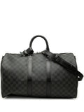 Louis Vuitton Damier Graphite Keepall Bandolier travel bag (SM)